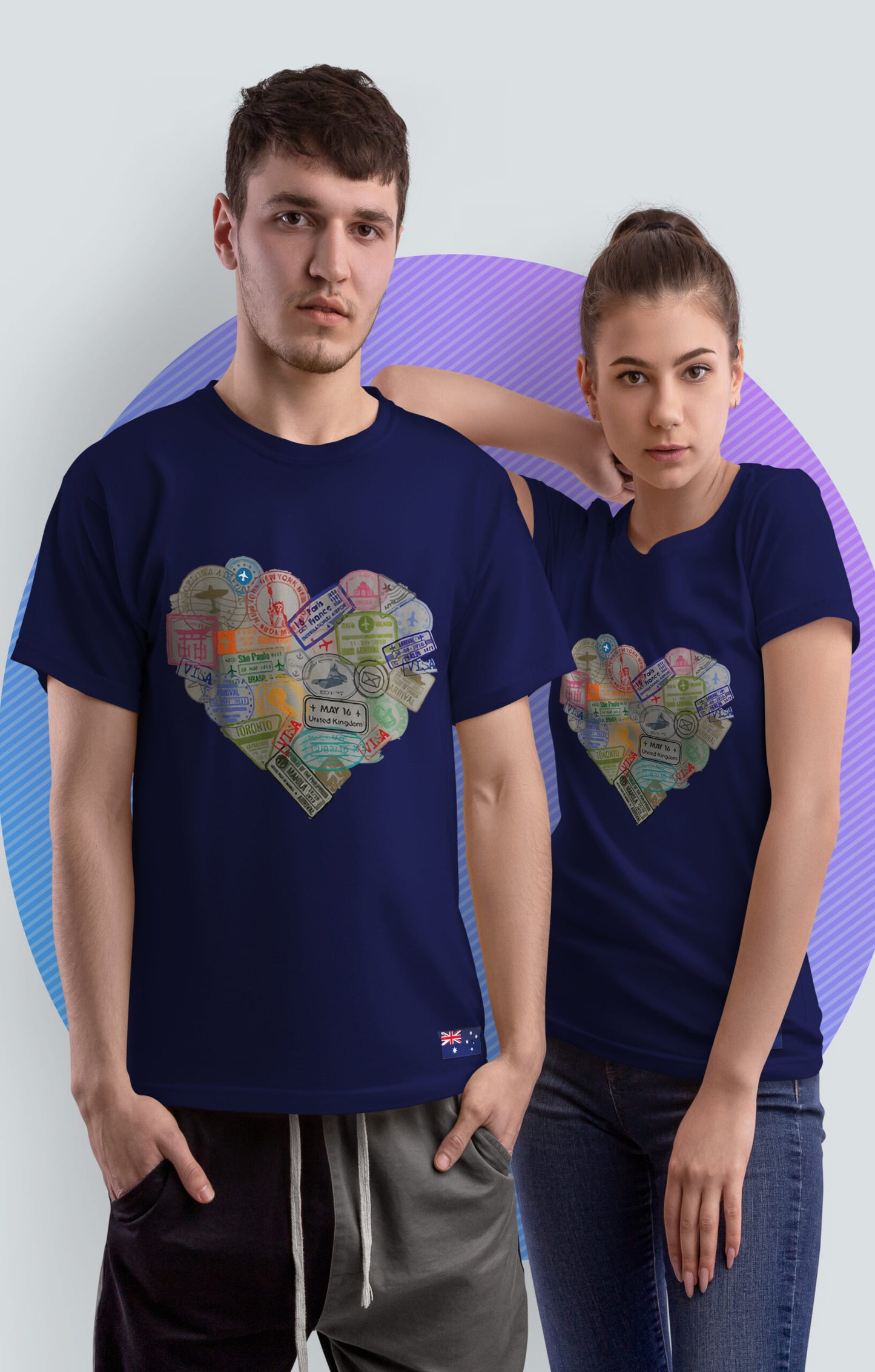Heart Visa Stamp