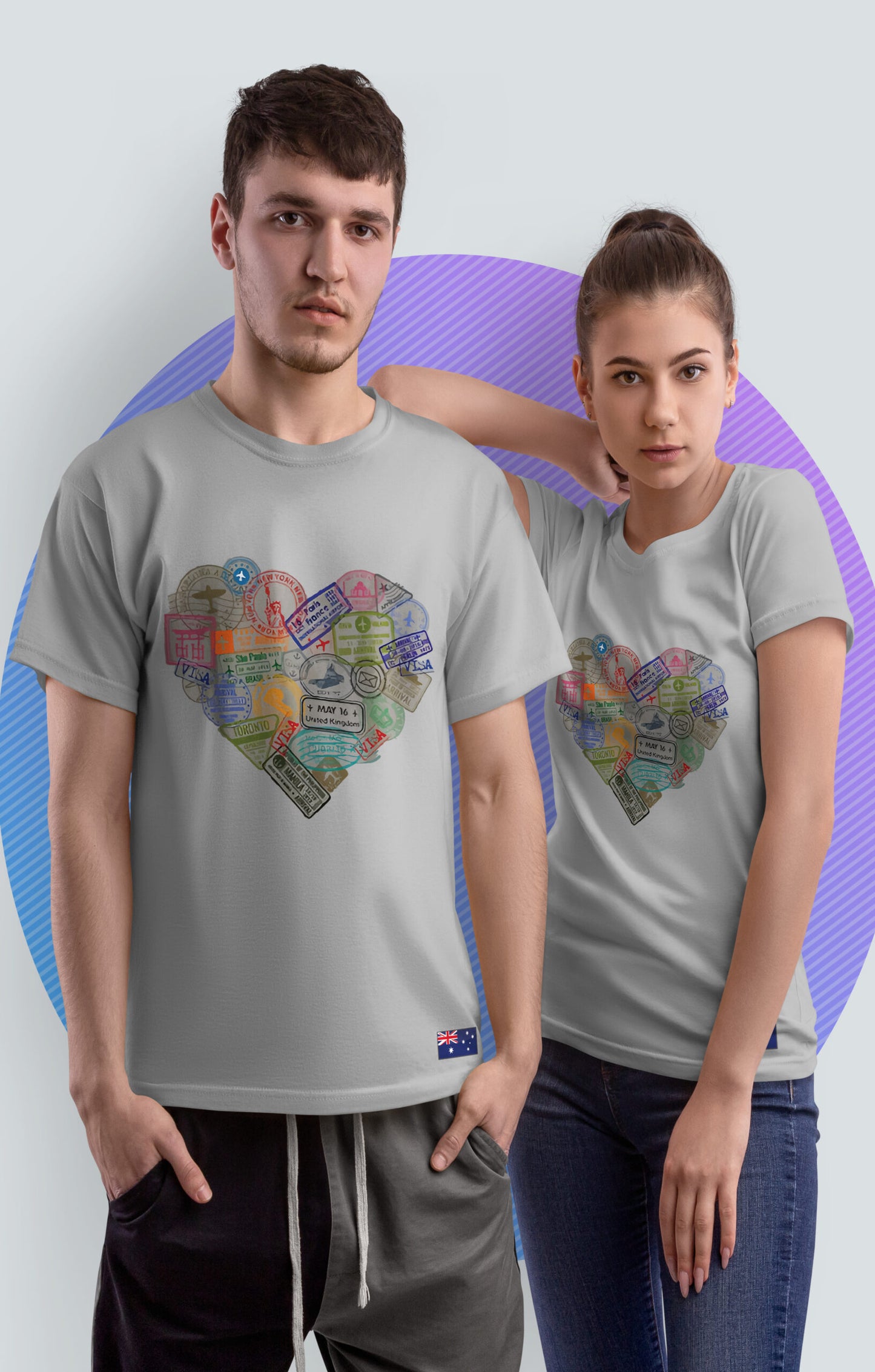 Heart Visa Stamp