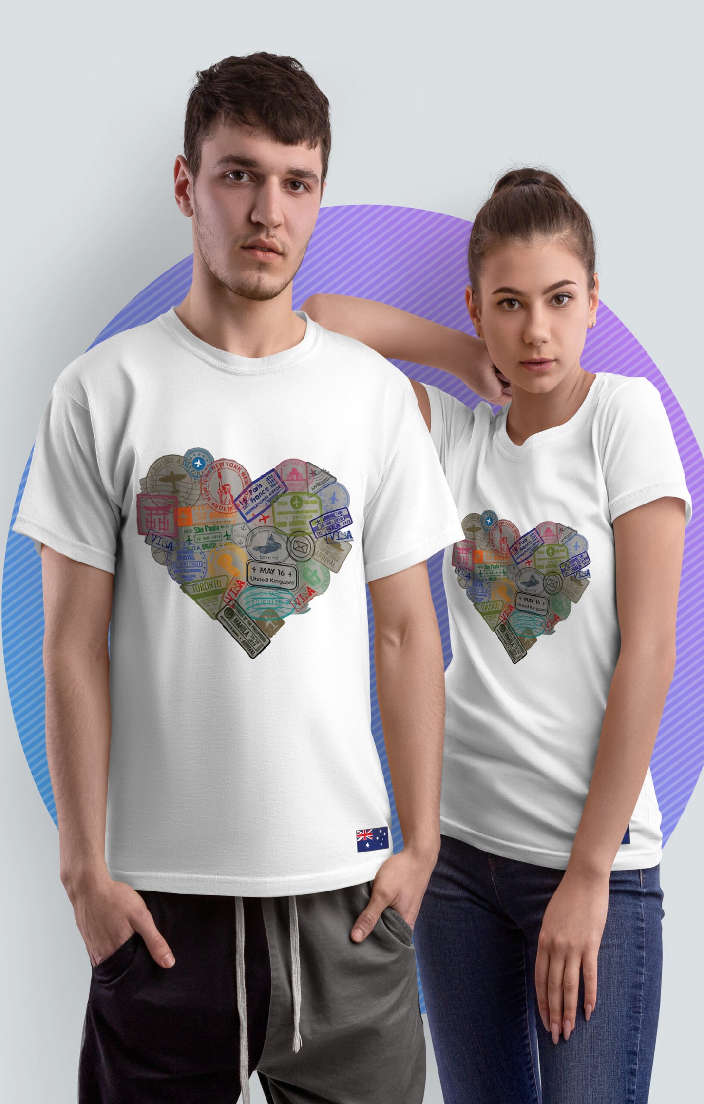 Heart Visa Stamp